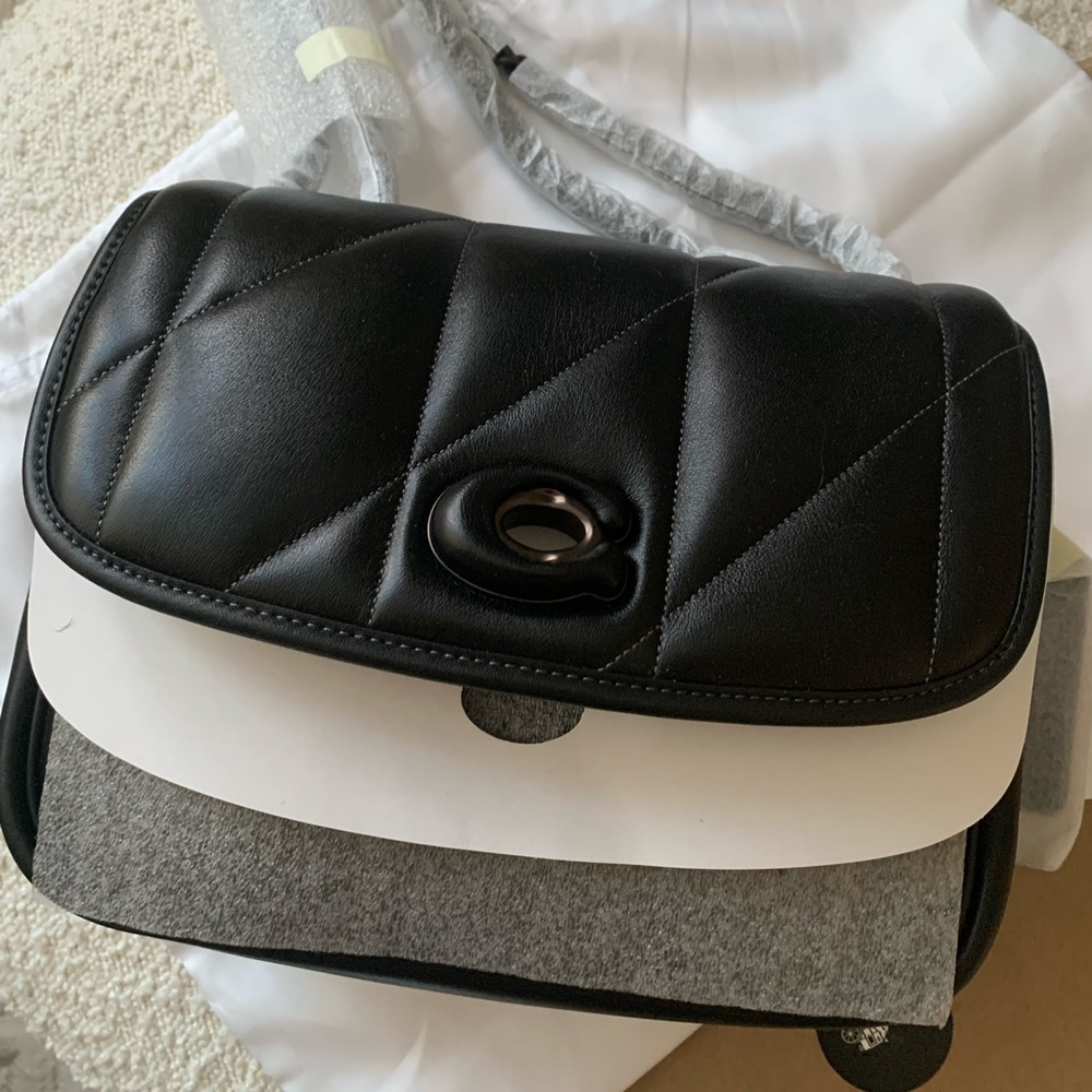 Brand New Coach Pillow Quilted Madison in Black (full size)